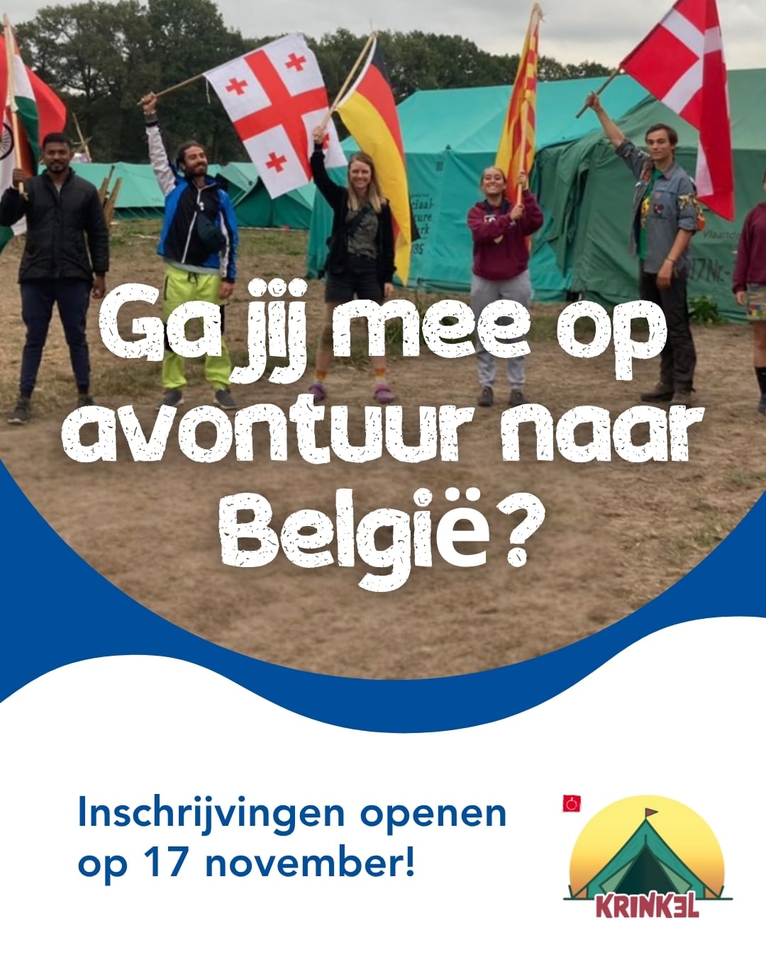 Promotiebeeld van het internationale kamp Krinkel 2026